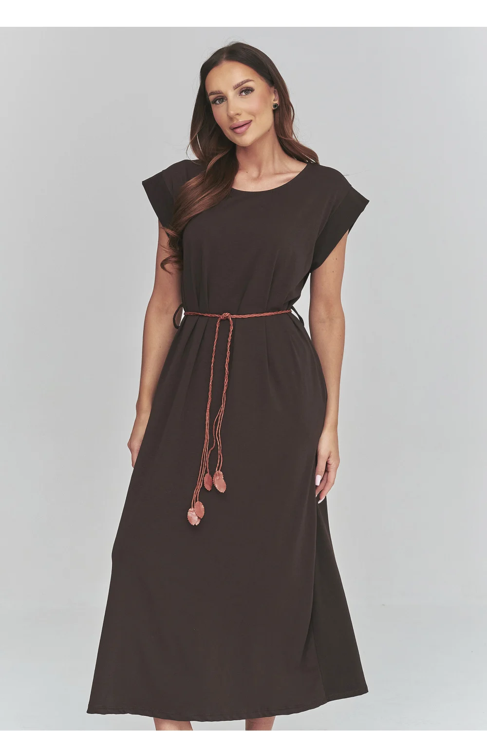 Robe de jour brune