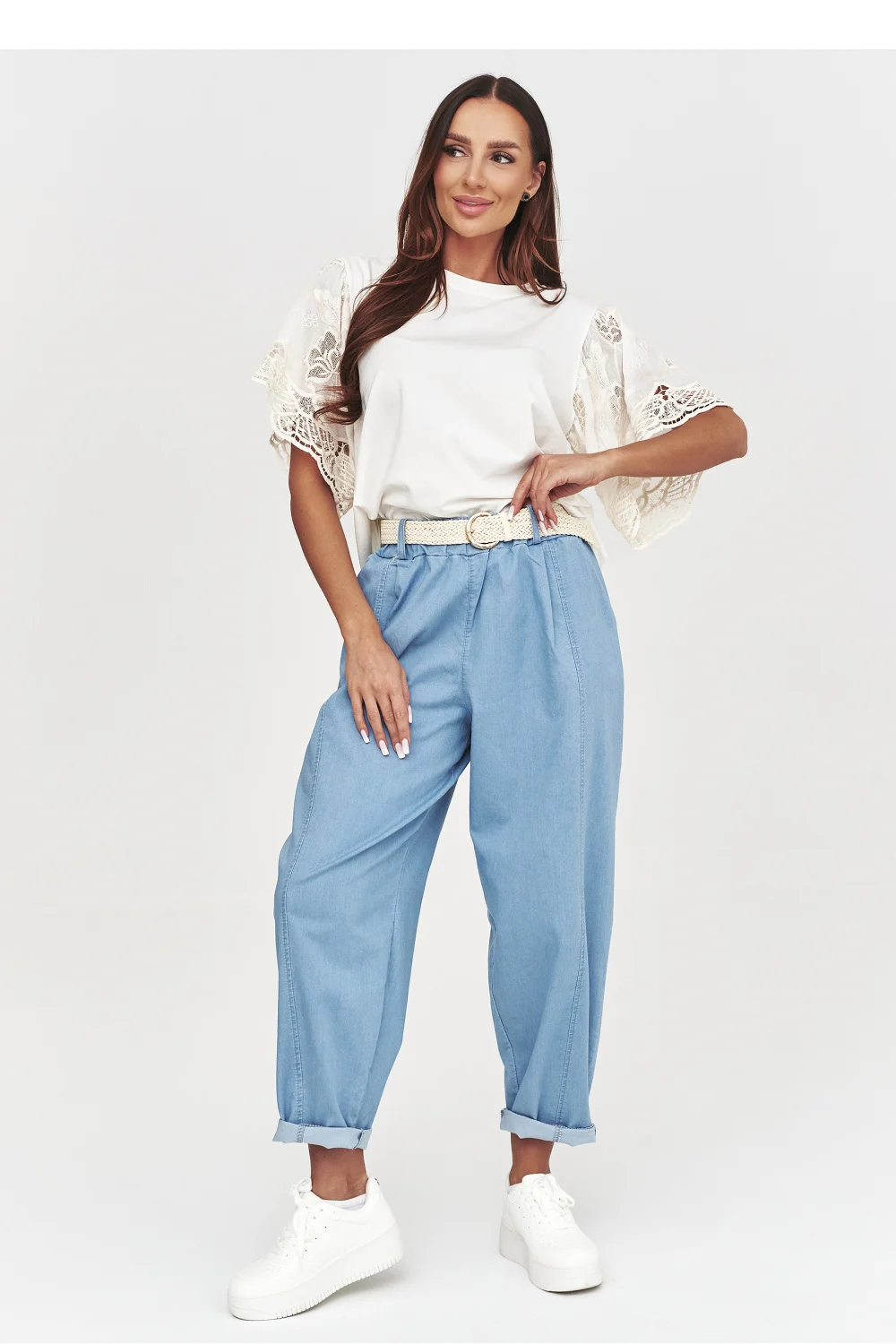 Pantalon femme bleu – Image 2
