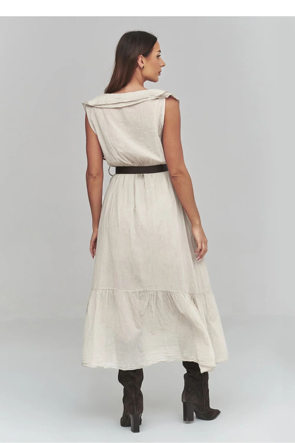 Robe de jour beige – Image 3