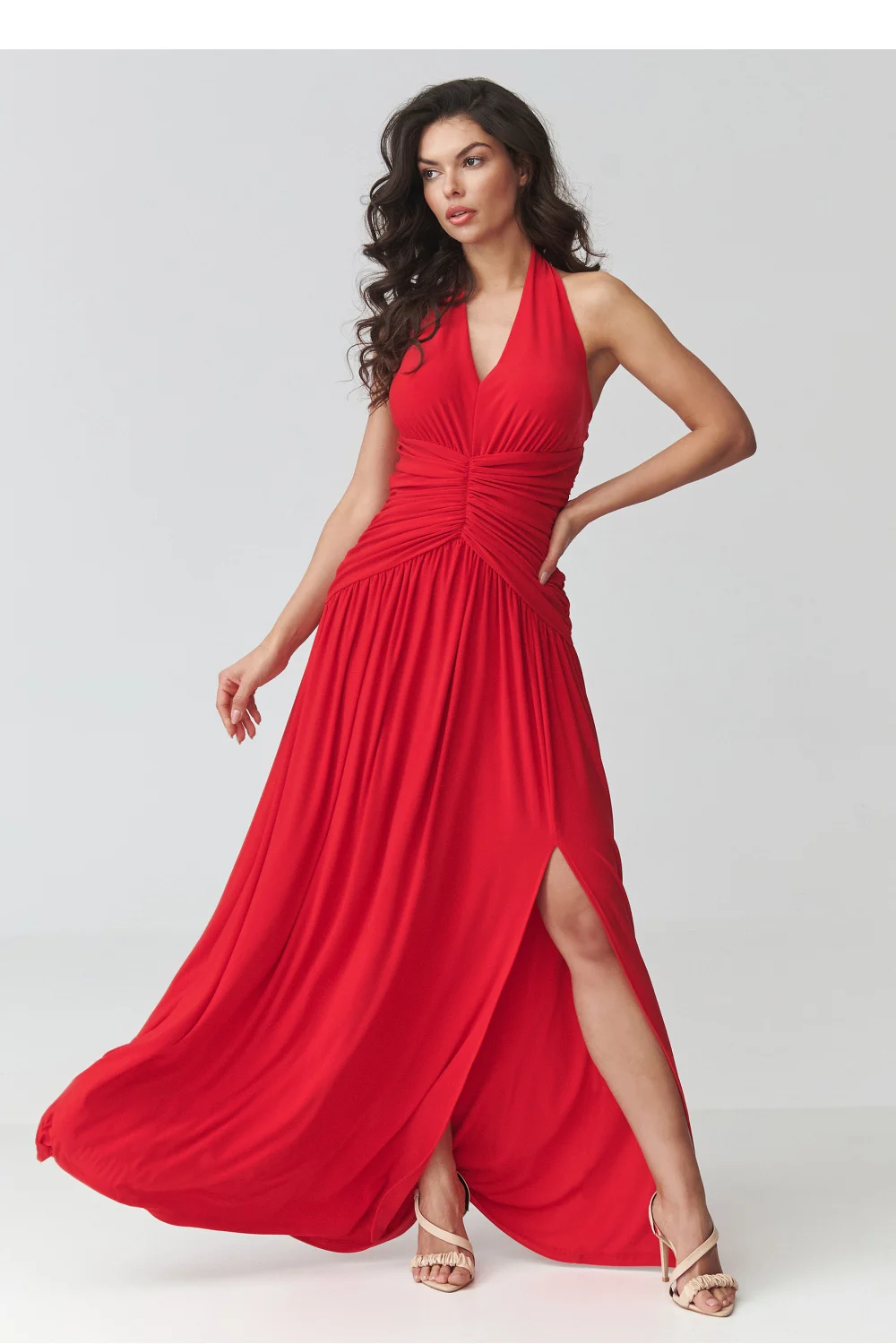 Robe longue rouge – Image 2