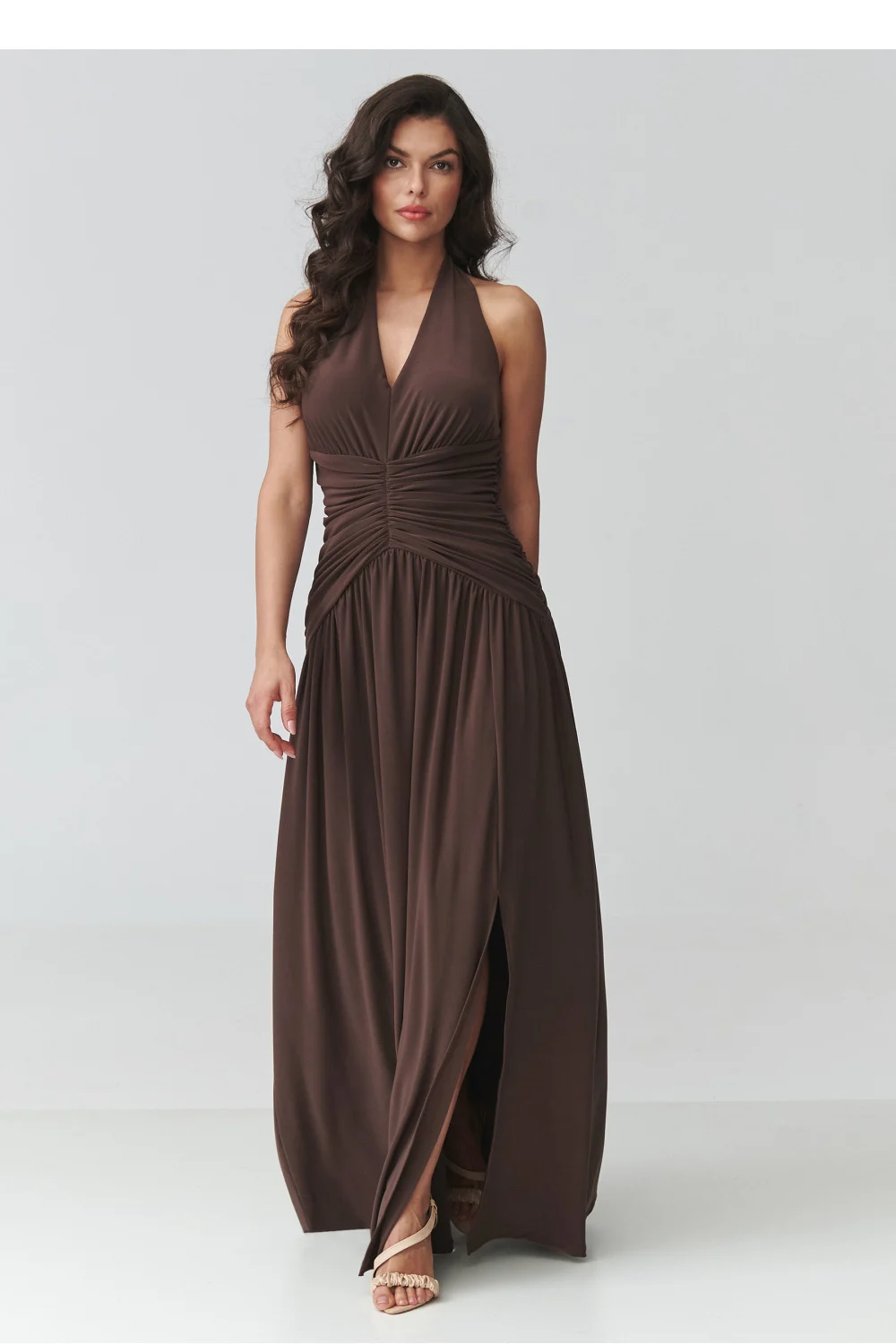 Robe longue brune – Image 2
