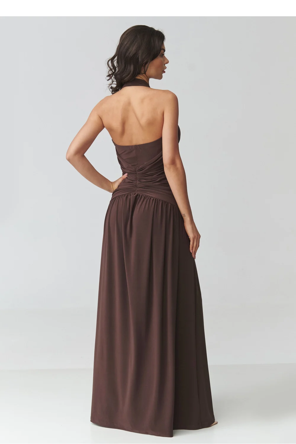 Robe longue brune – Image 3