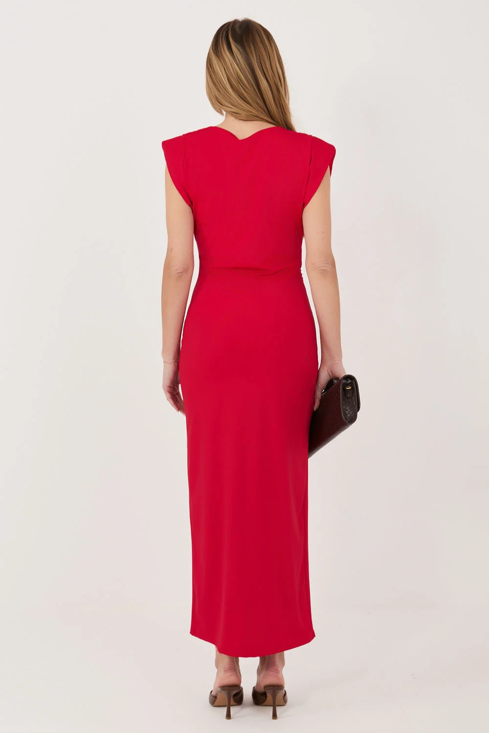 Robe de cocktail rouge – Image 3