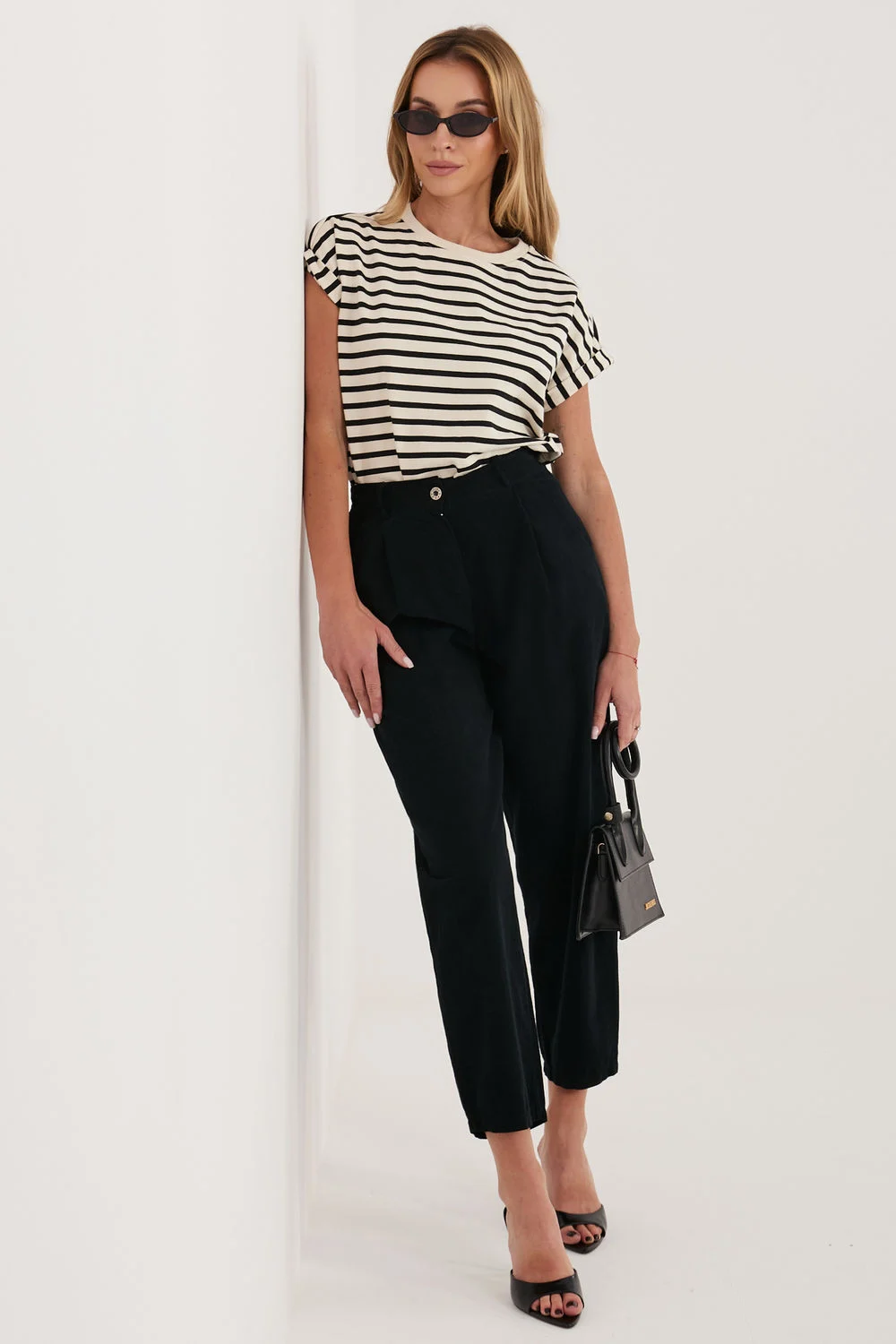 Pantalon en velours côtelé noir