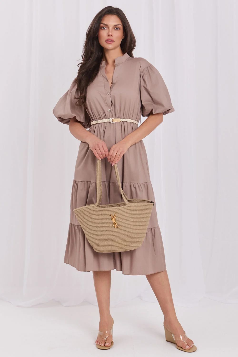 Robe de jour brune