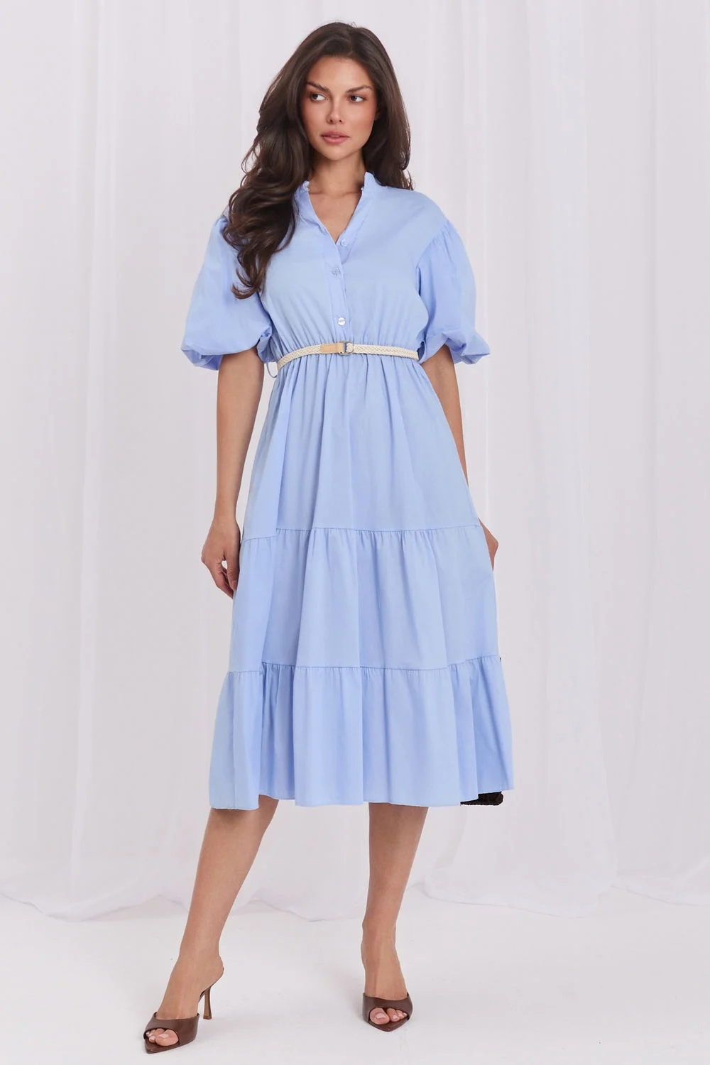 Robe de jour bleue