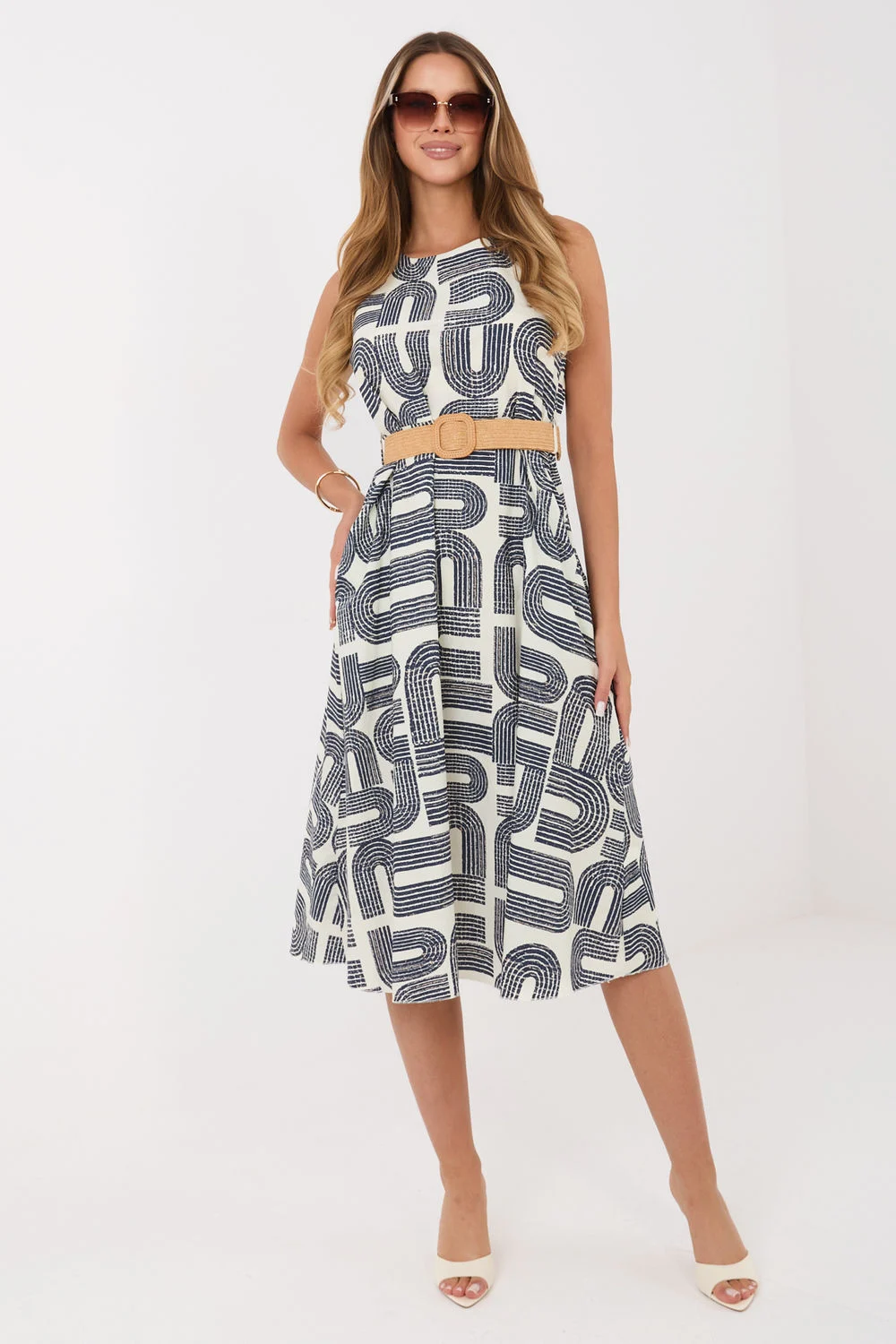 Robe de jour bleue marine – Image 2