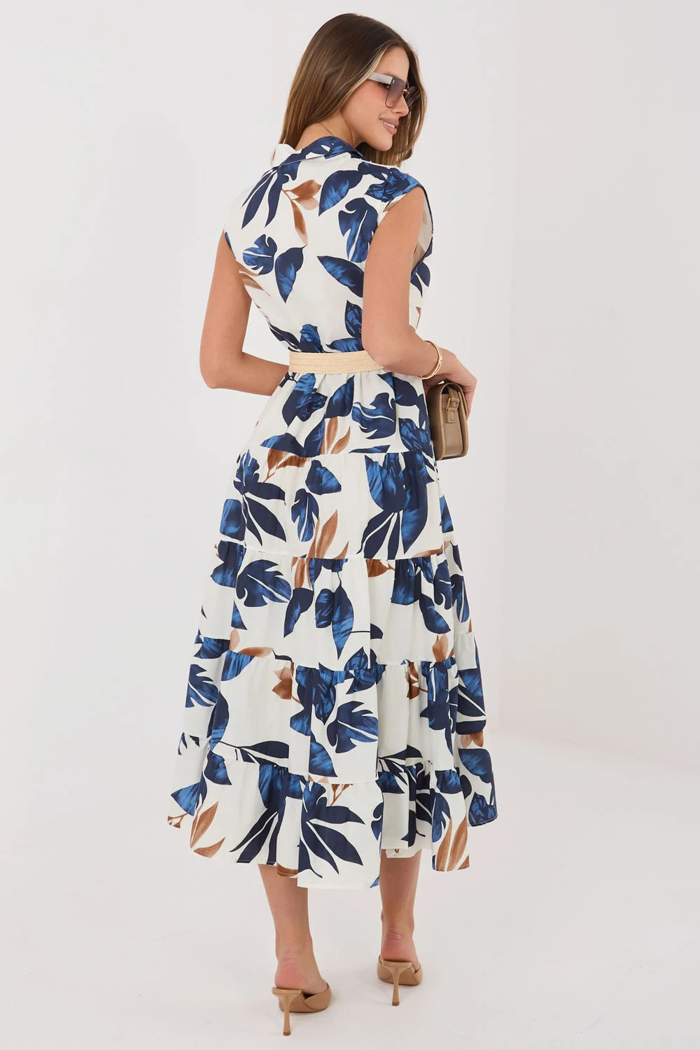 Robe de jour bleue marine – Image 3