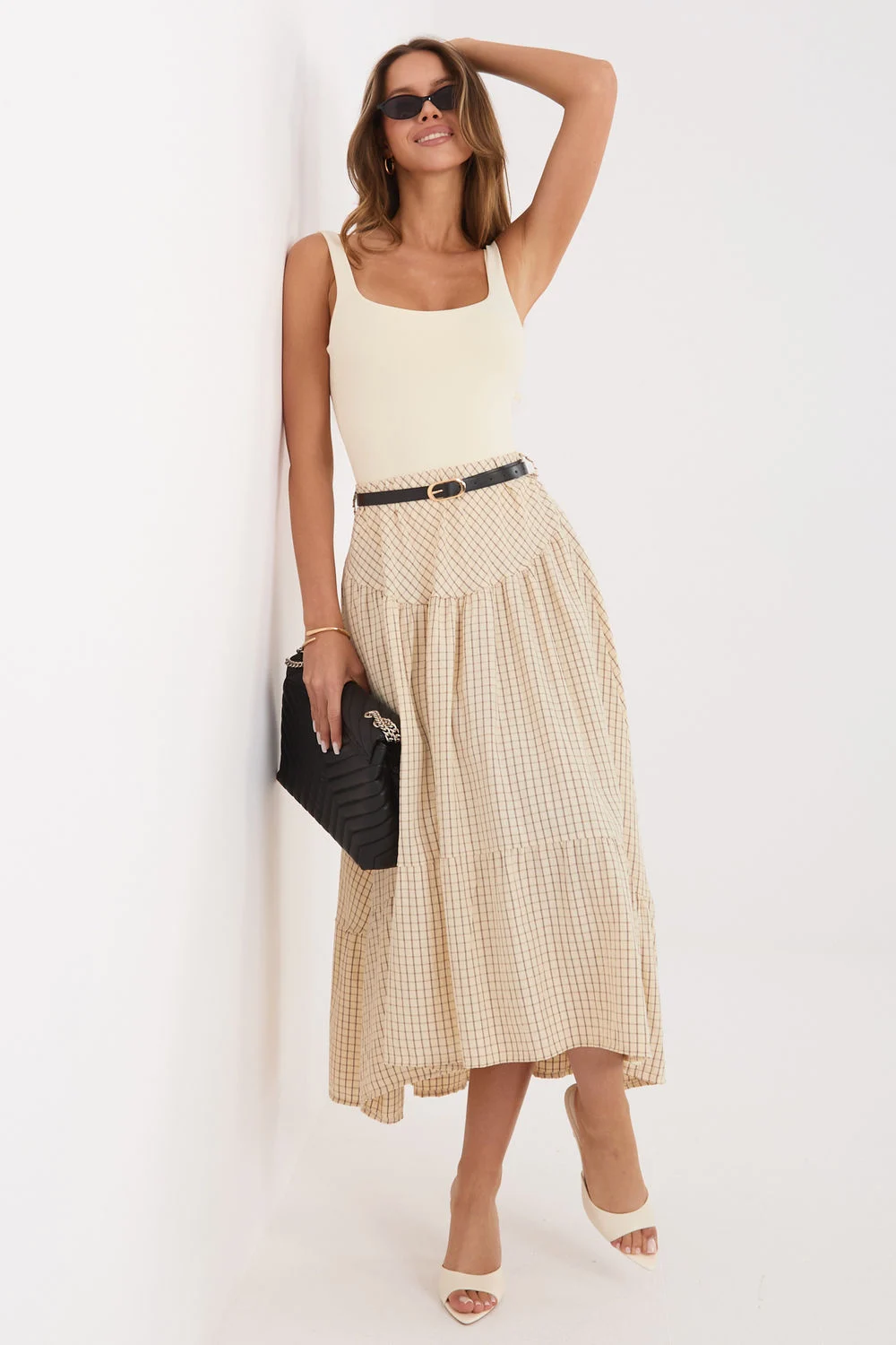 Jupe beige