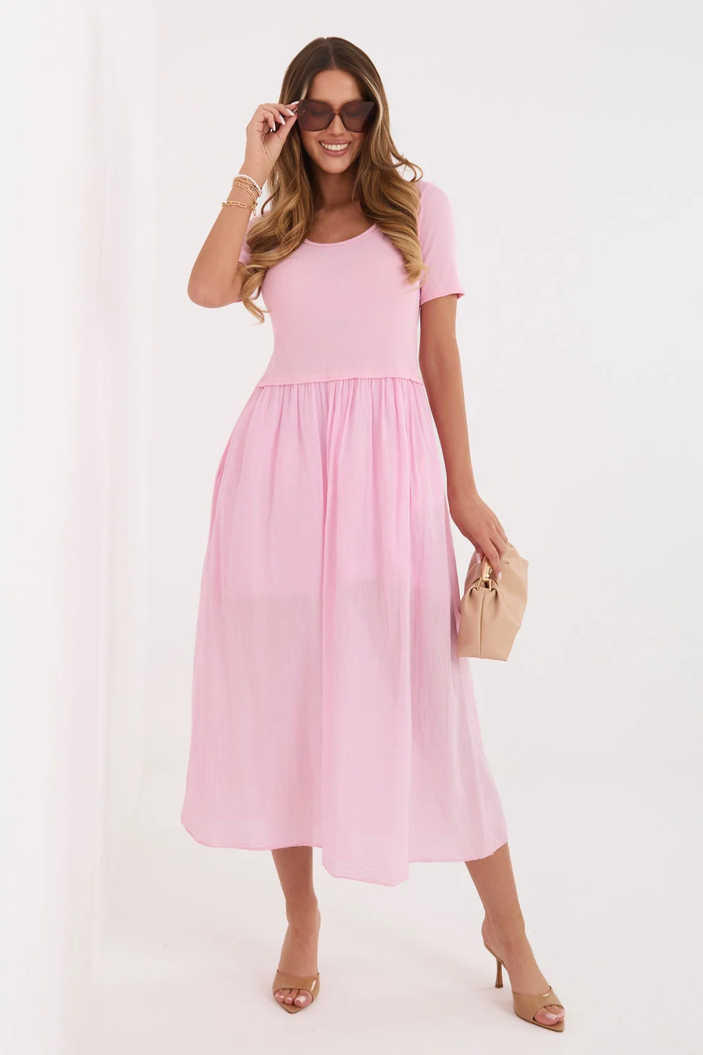 Robe de jour rose