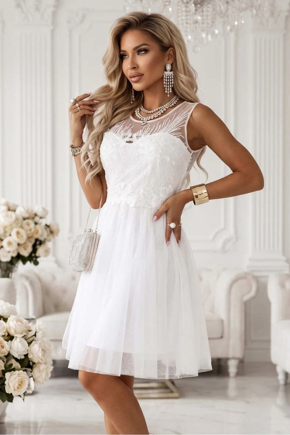 Robe de soirée blanche – Image 2