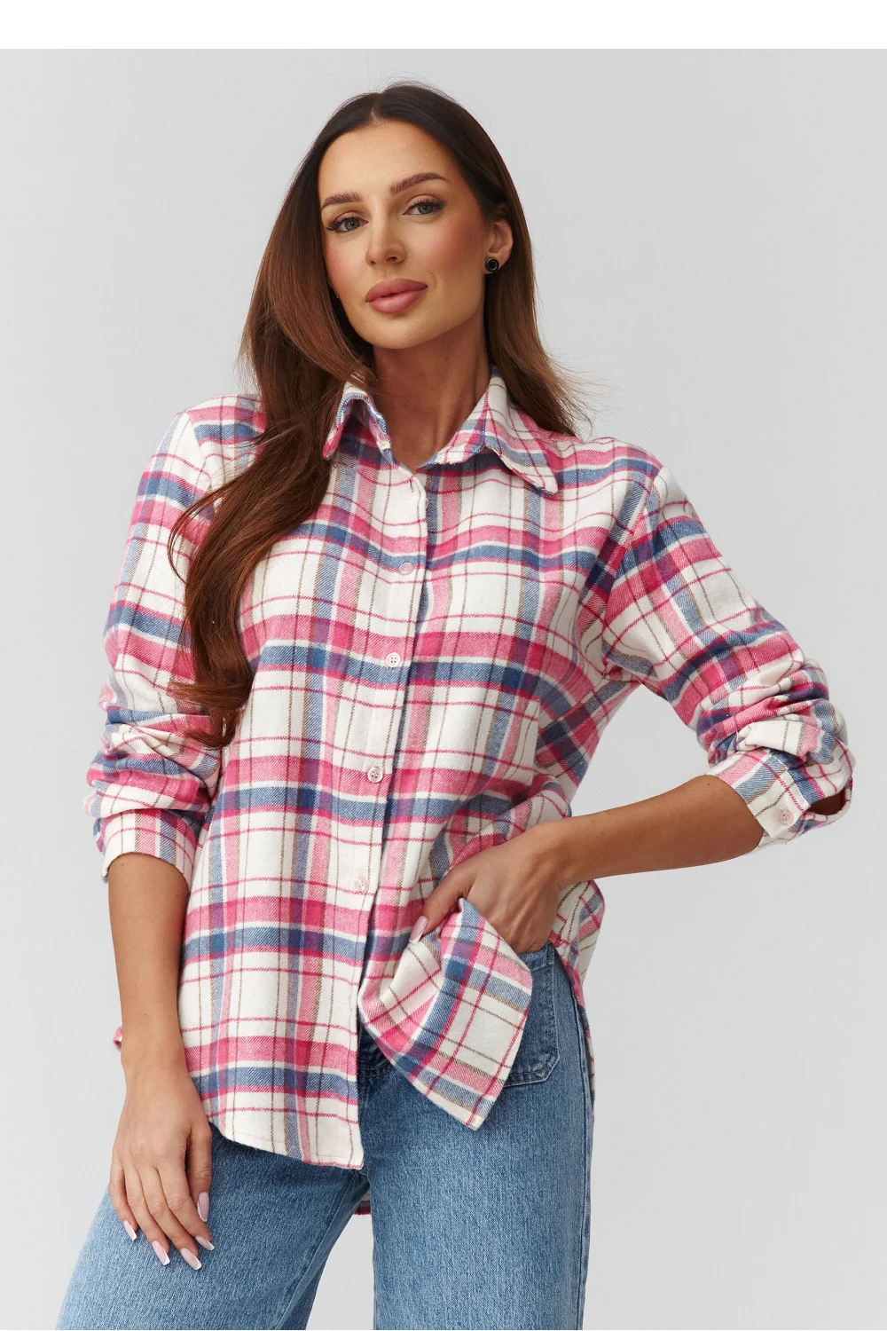 Chemise manche longue multicouleur