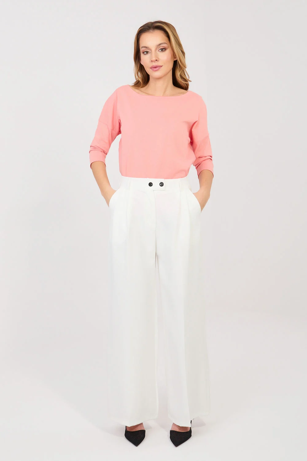 Pantalon femme beige