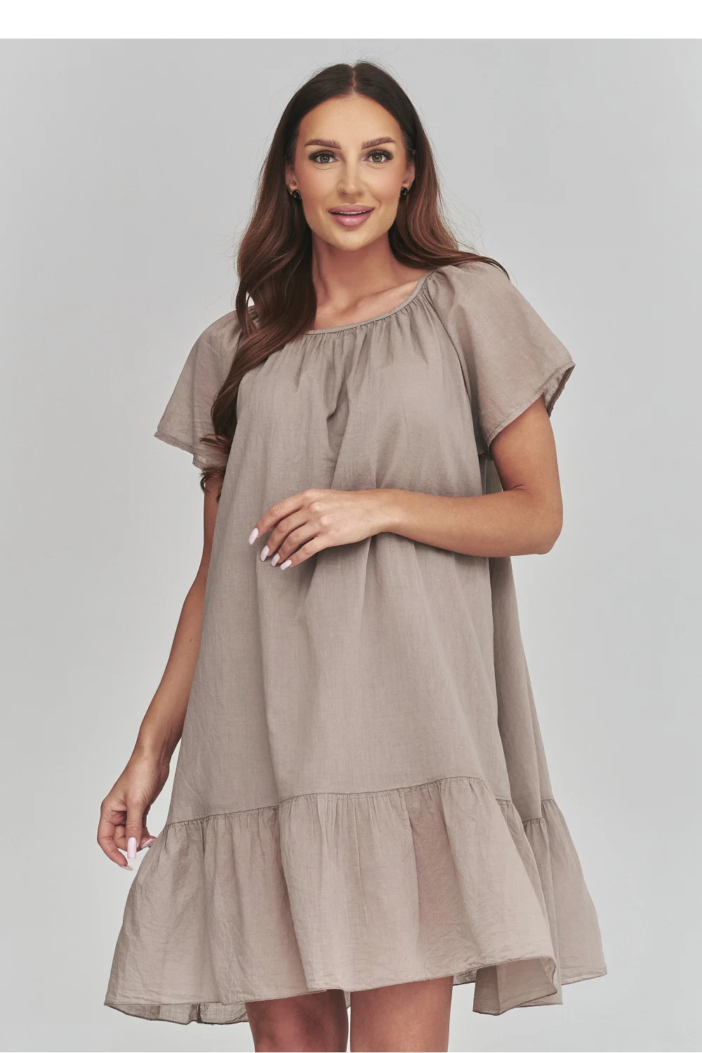 Robe de jour brune