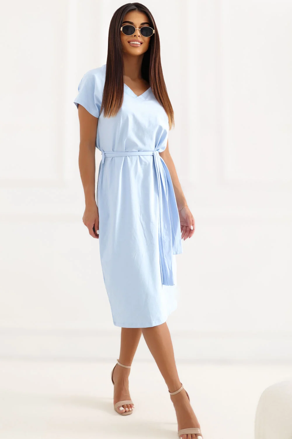 Robe de jour bleue