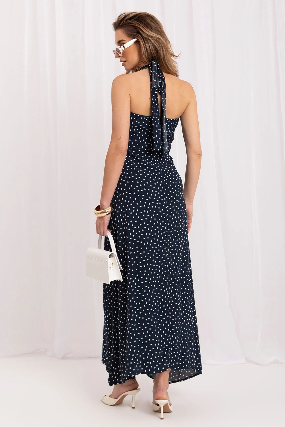 Robe de jour bleue marine – Image 3