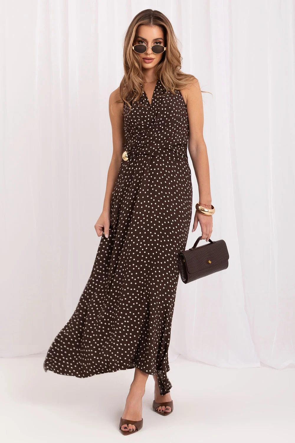 Robe de jour brune