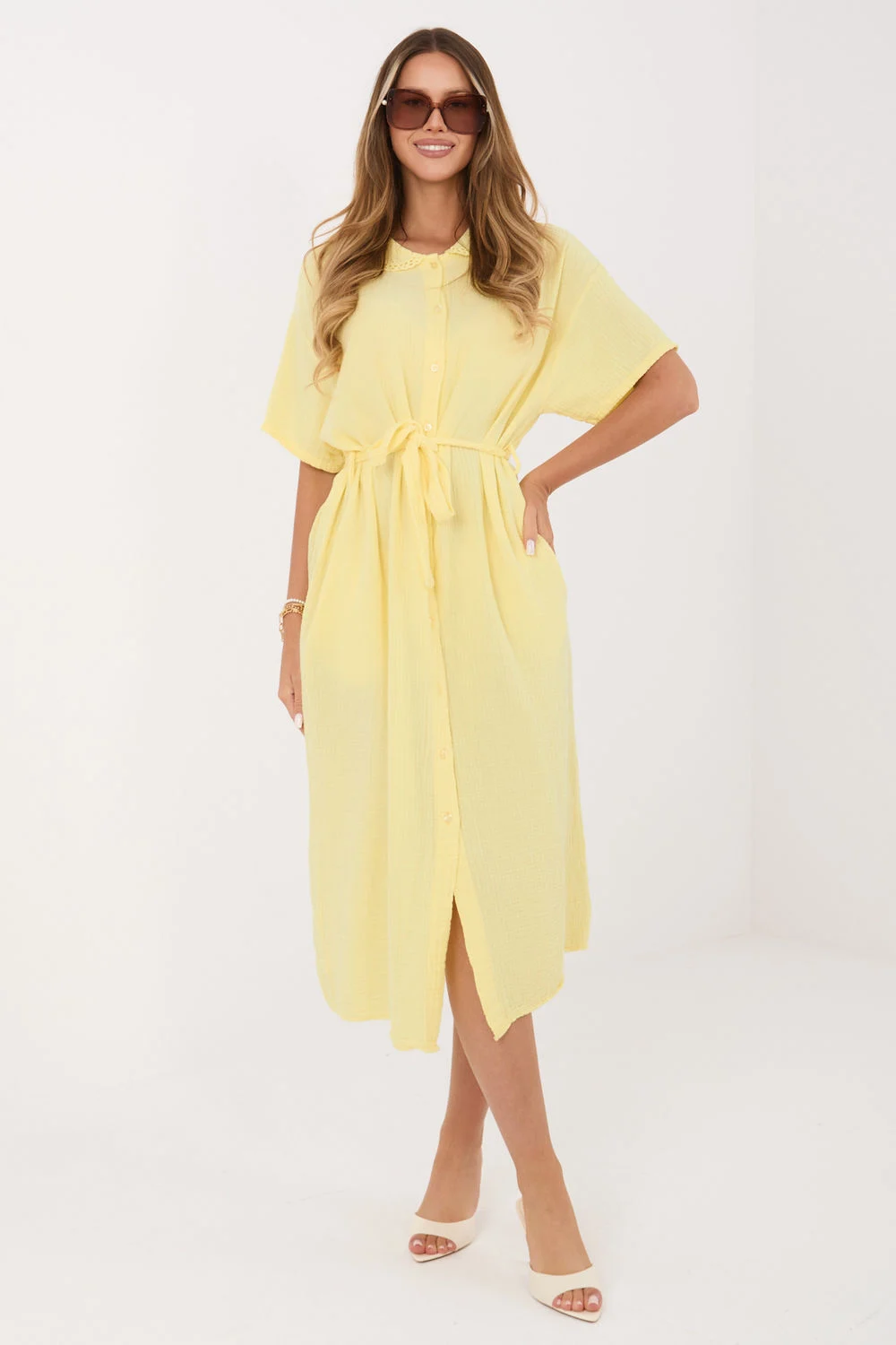 Robe de jour jaune