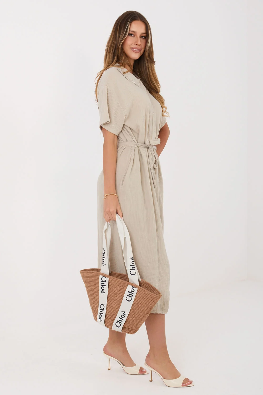 Robe de jour beige – Image 2