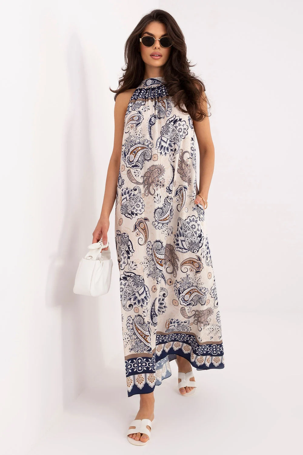 Robe de jour bleue marine