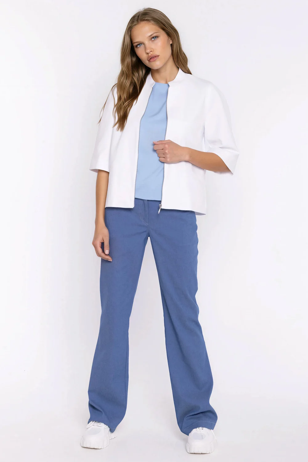 Veste en jean blanc – Image 2