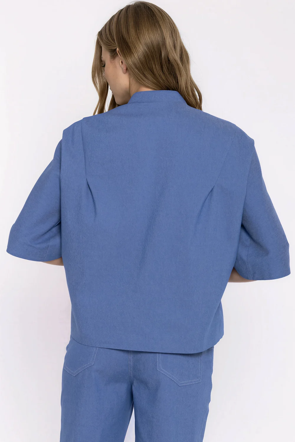 Veste en jean bleu – Image 3