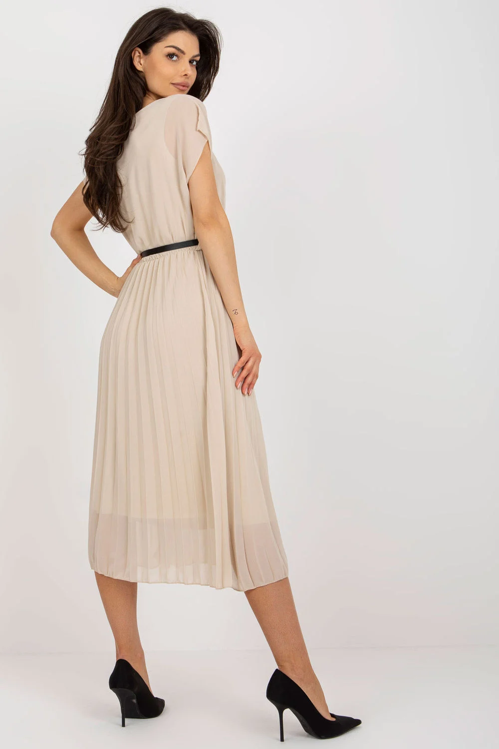 Robe de jour beige – Image 3