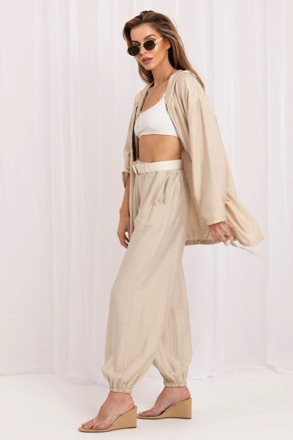 Pantalon femme beige – Image 2