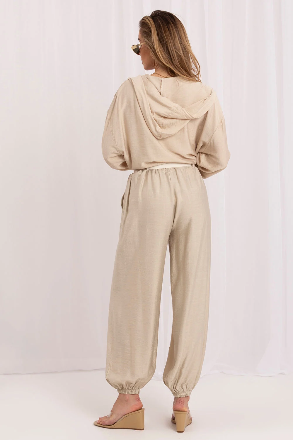 Pantalon femme beige – Image 3
