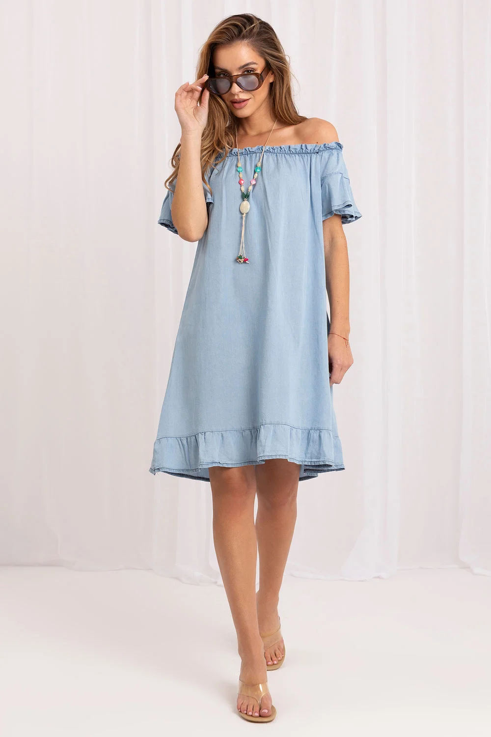 Robe de jour bleue