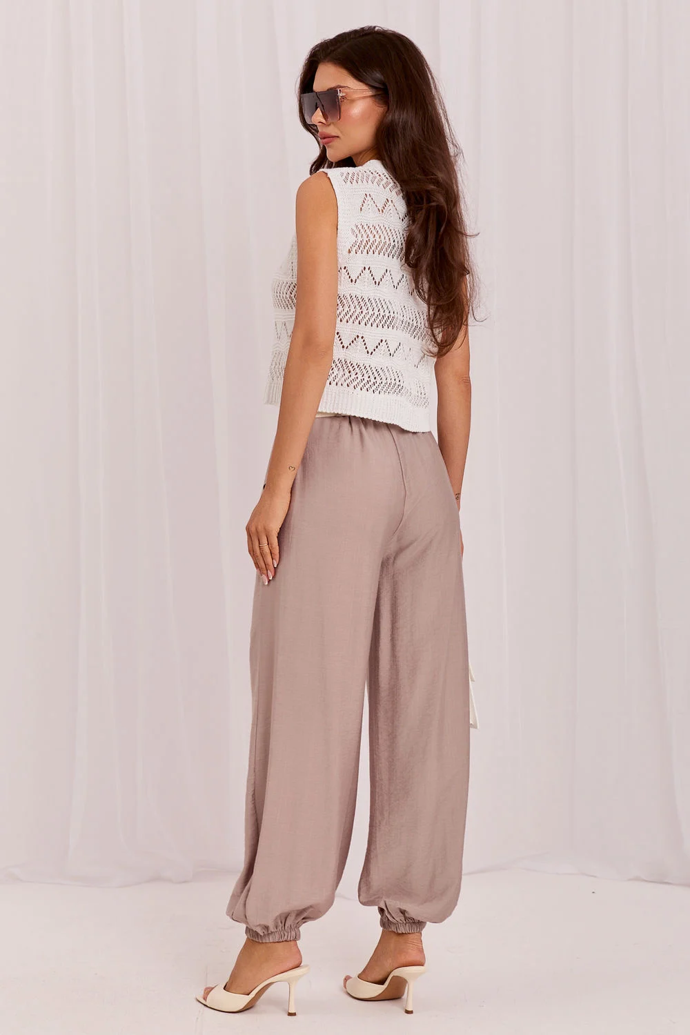 Pantalon femme beige – Image 3