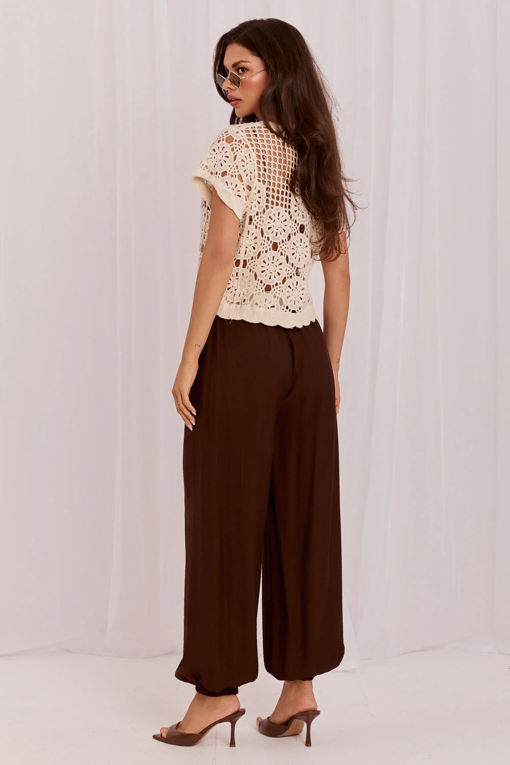Pantalon femme brun – Image 3