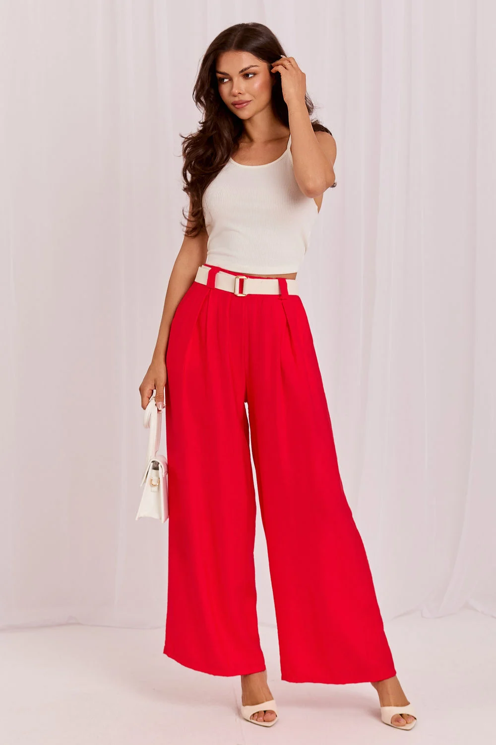 Pantalon femme rouge