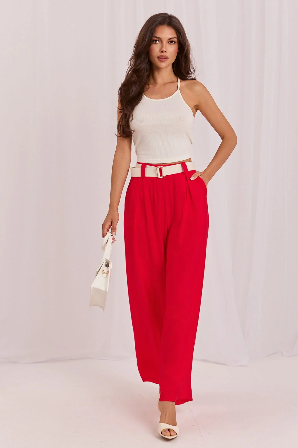 Pantalon femme rouge – Image 2