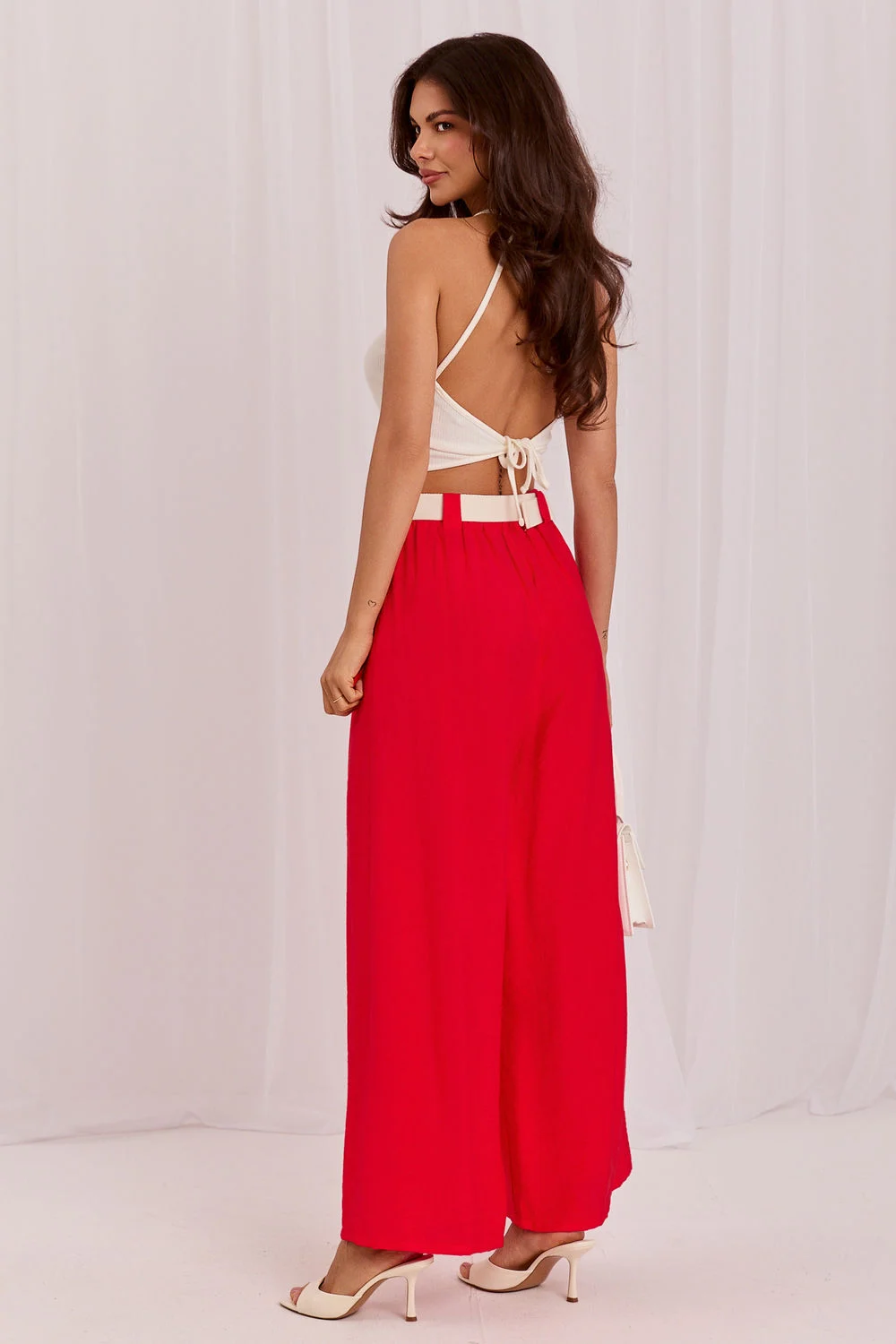 Pantalon femme rouge – Image 3