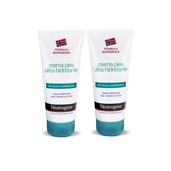 Crème Pieds Très Secs - Eau de toilette Abîmés 2x100ml