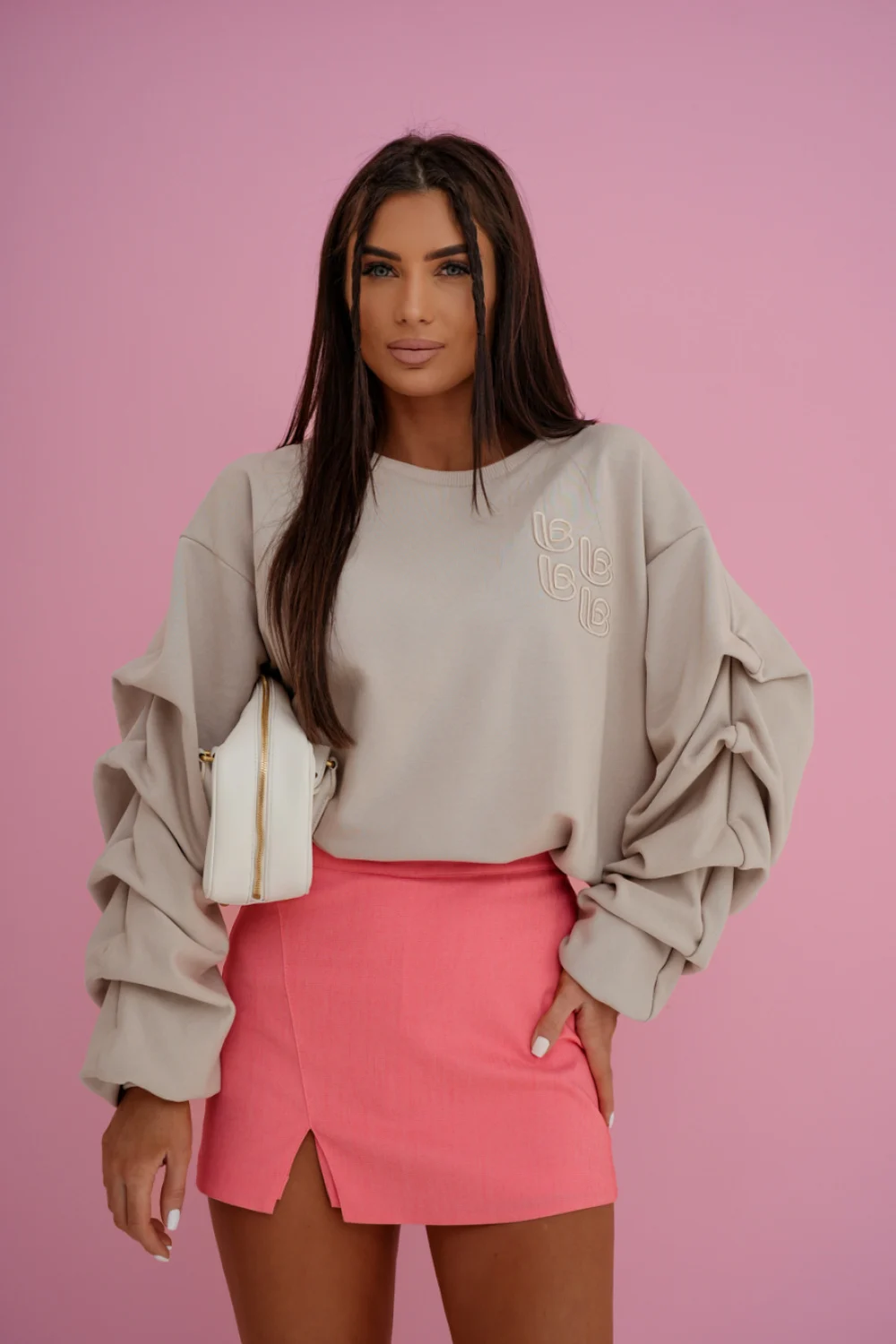 Sweatshirt beige – Image 2