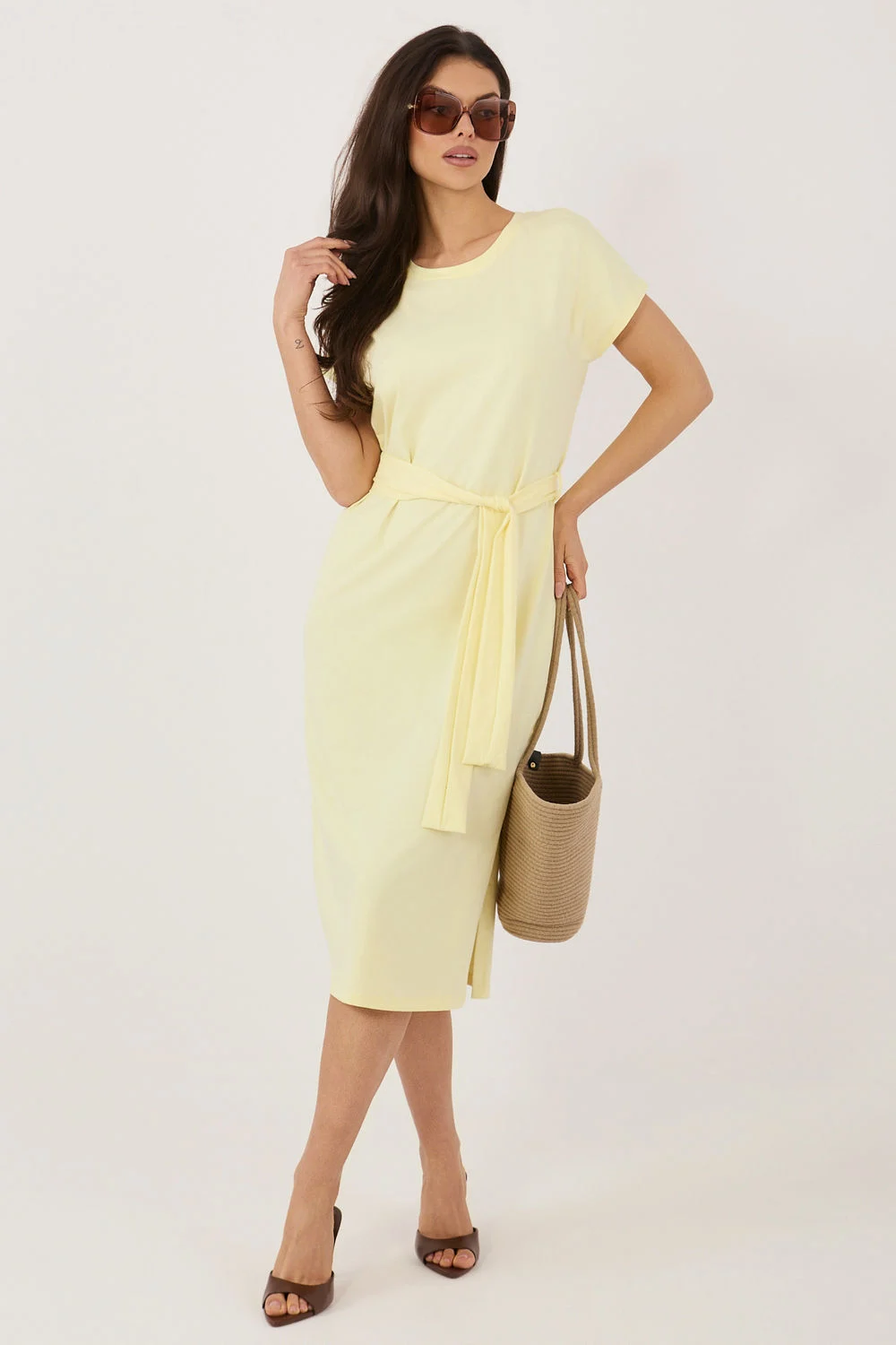 Robe de jour jaune
