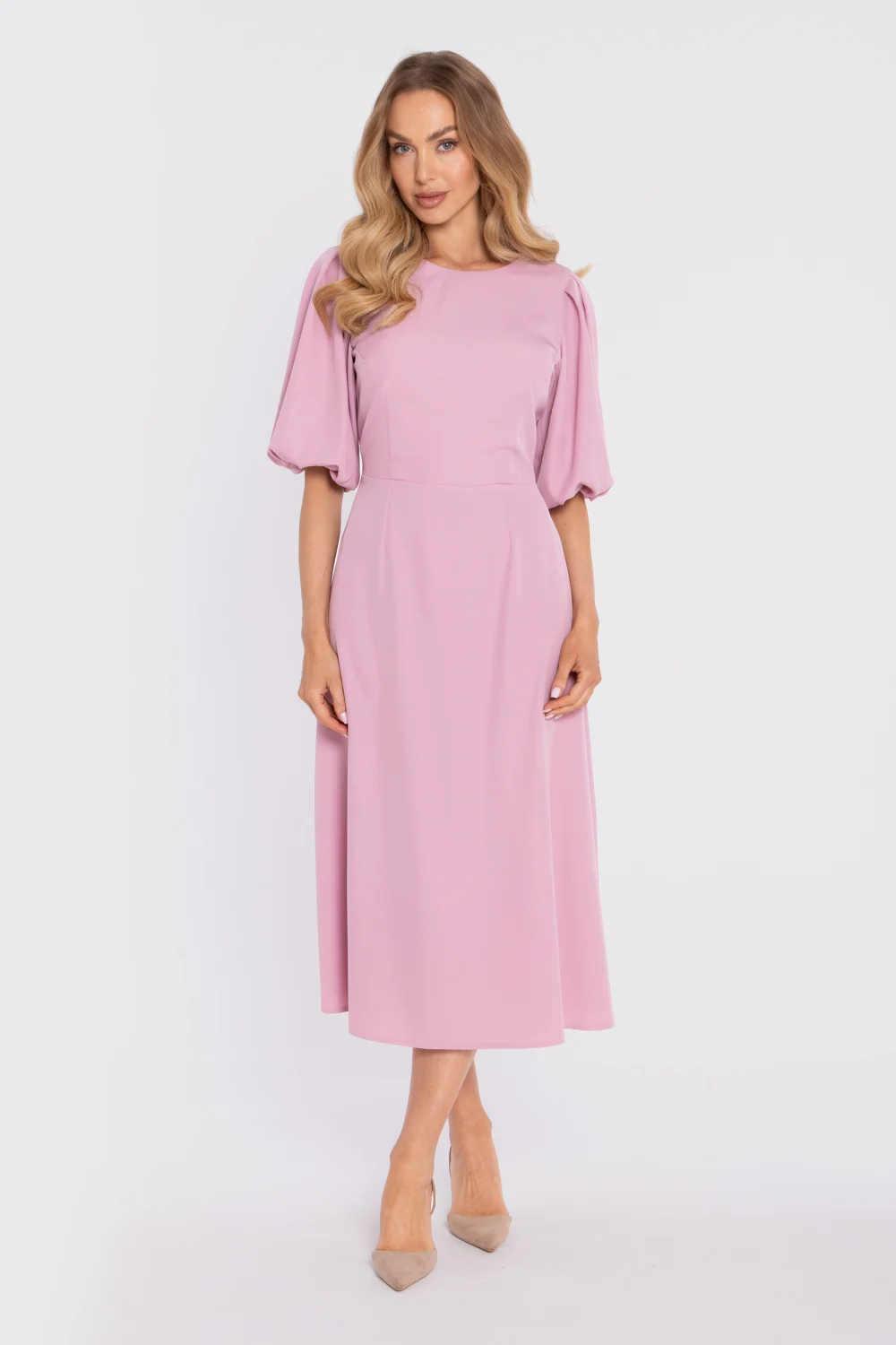 Robe de cocktail rose – Image 2