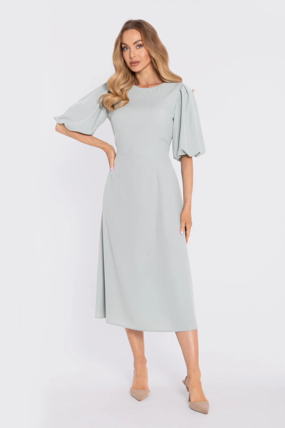 Robe de cocktail verte – Image 2