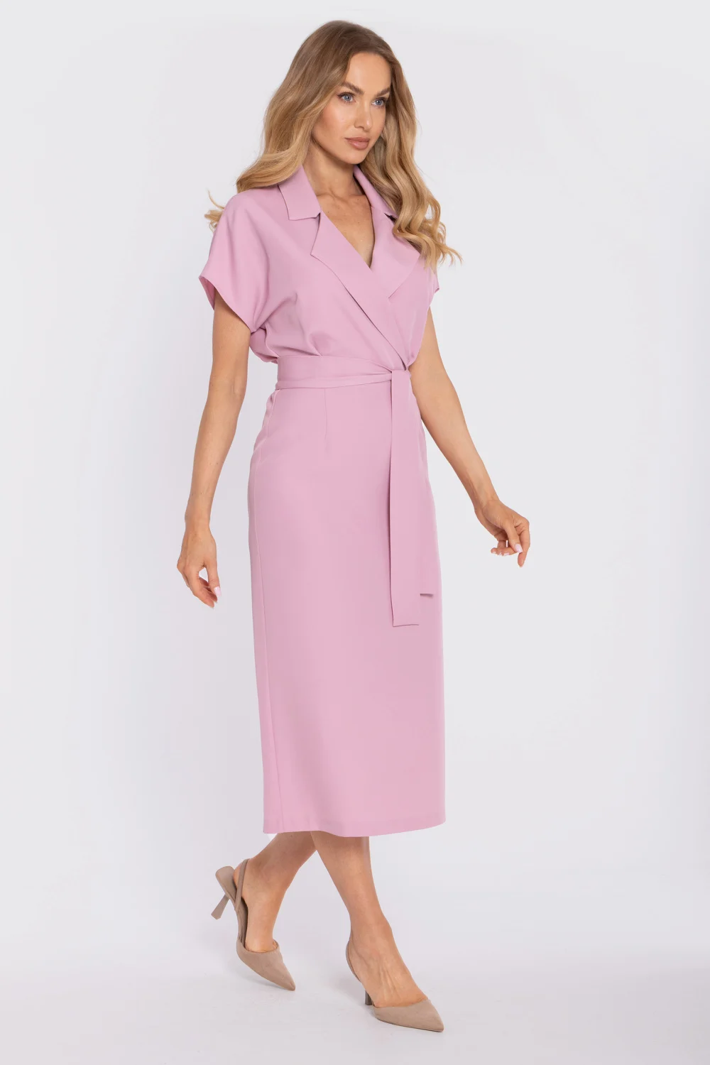 Robe de cocktail rose – Image 2