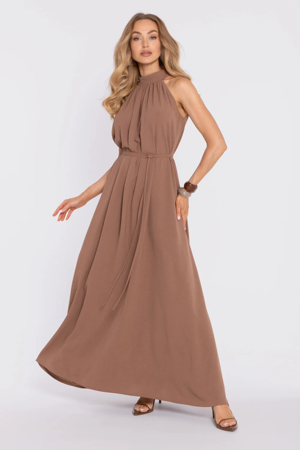 Robe de jour brune