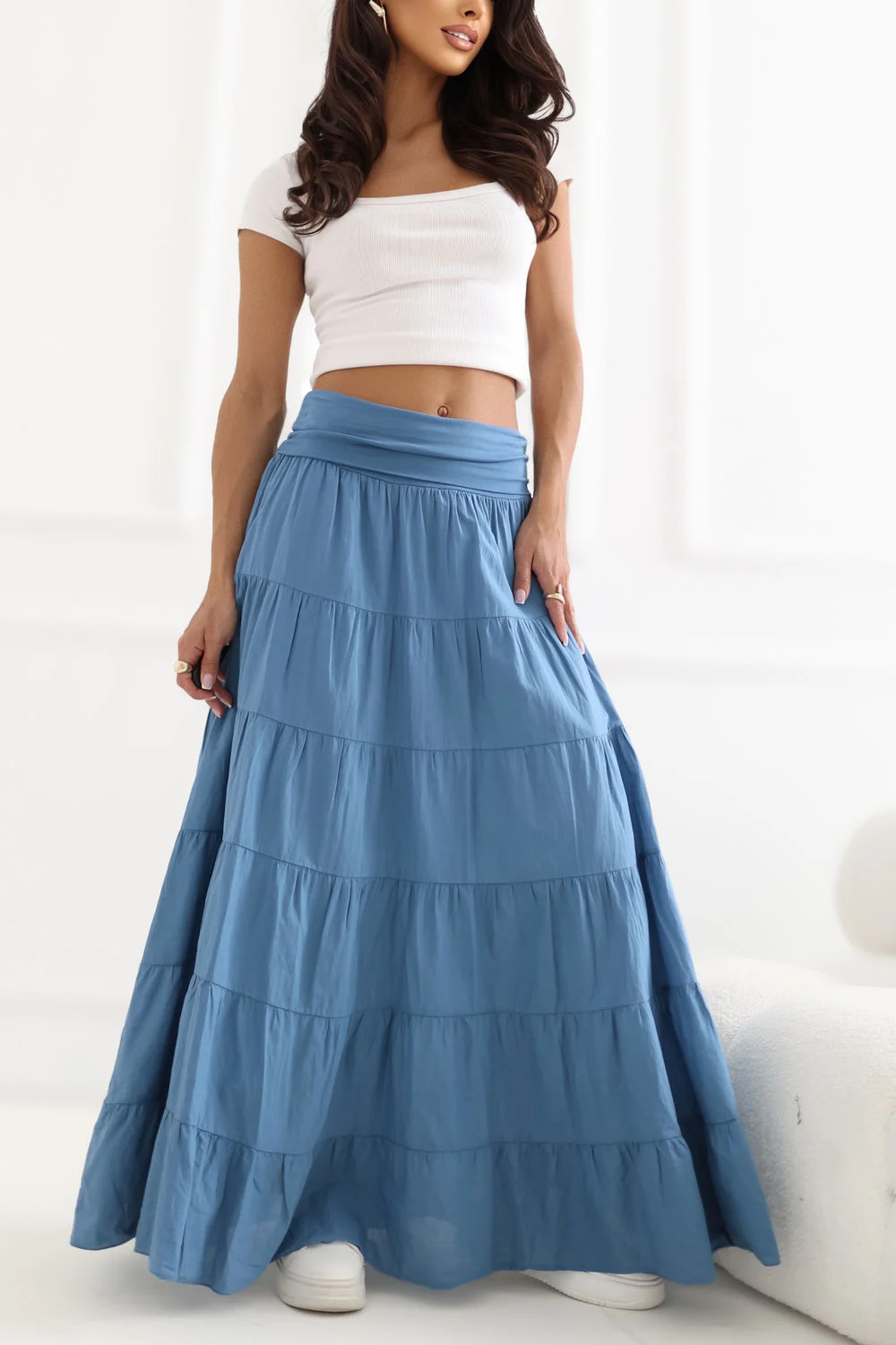 Jupe longue bleu – Image 2