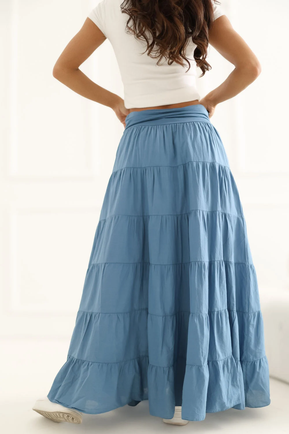Jupe longue bleu – Image 3