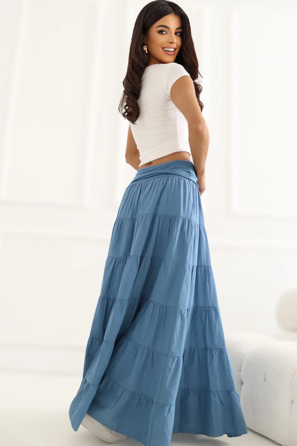 Jupe longue bleu – Image 4