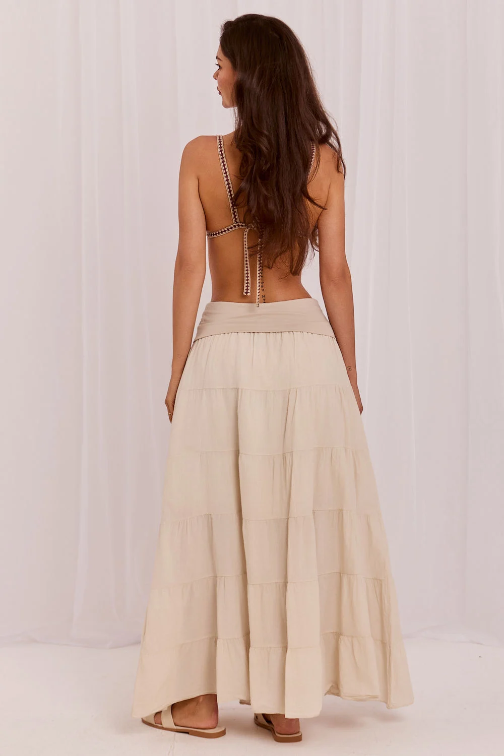 Jupe longue beige – Image 3
