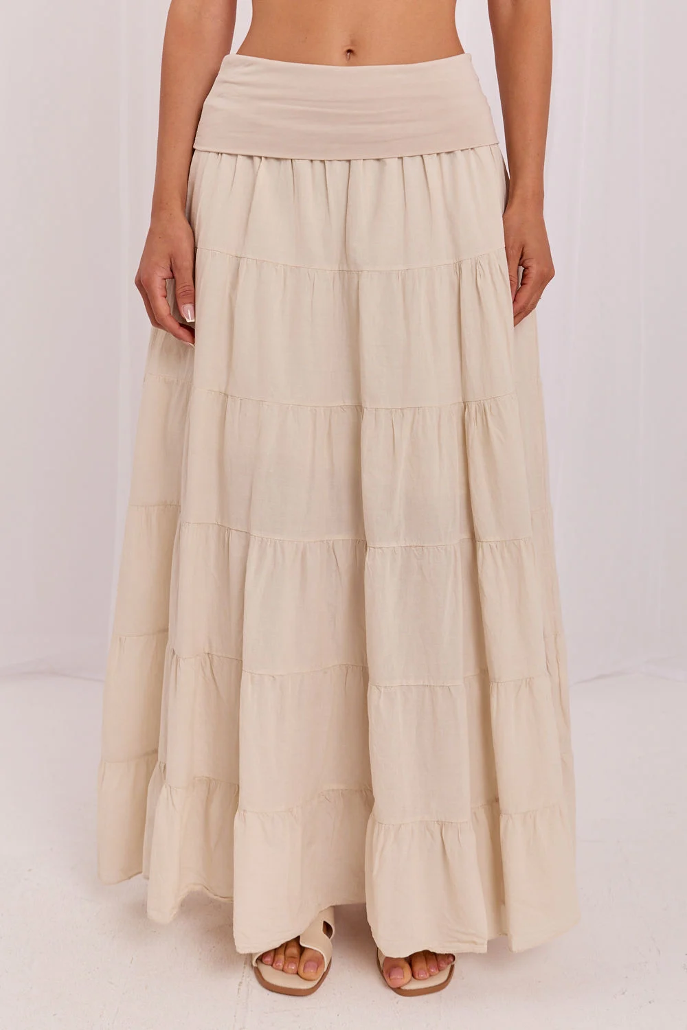 Jupe longue beige – Image 4