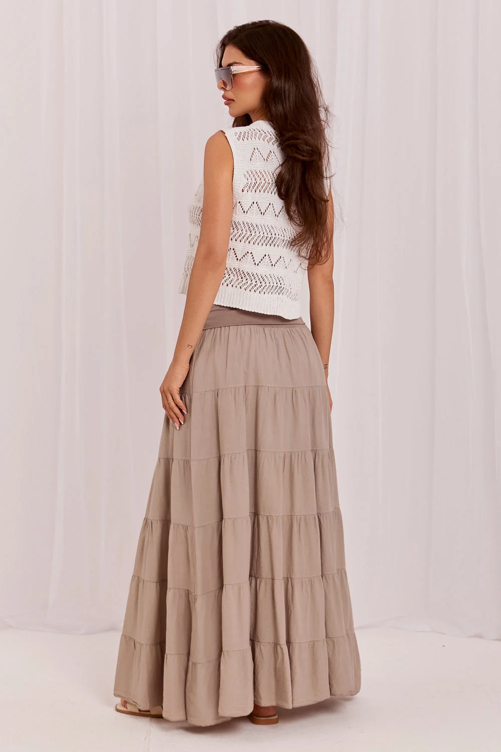 Jupe longue beige – Image 3