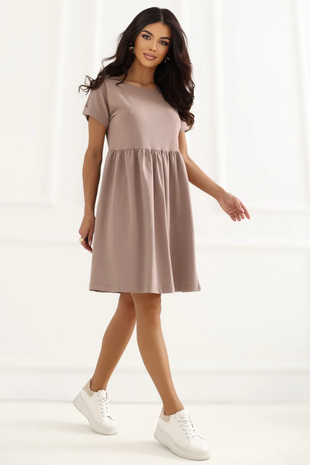 Robe de jour beige – Image 3