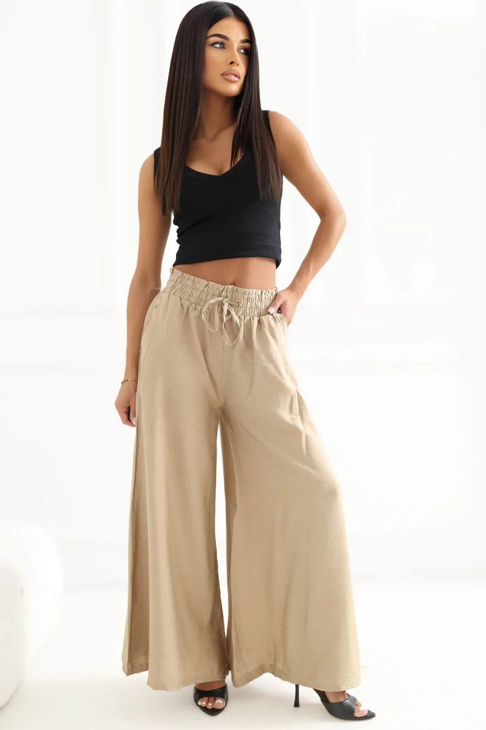 Pantalon femme brun – Image 2